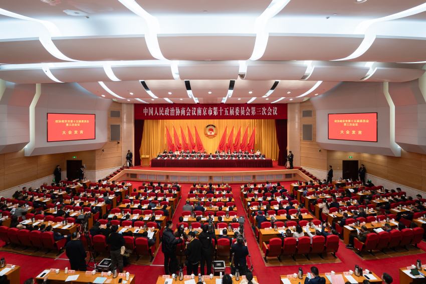南京市政协十五届三次会议举行第二次全...